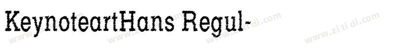 KeynoteartHans Regul字体转换